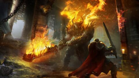 Battle Flames Lords Of The Fallen – 4K Animated Background