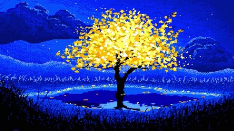 Yellow Autumn / Tree / Leaf Fall / Pixel 4K – Desktop Theme