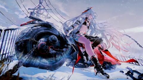 Anime Girl on a Futuristic Motorcycle | Biker Girl