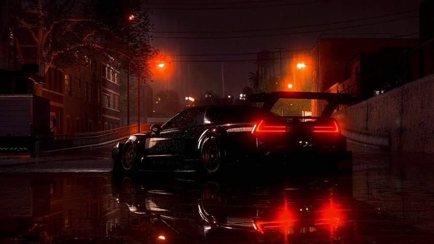 Honda NSX Type-R at Rainy Night | Need For Speed - LiveWallpapers4Free.com