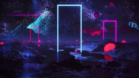 Neon Gates Vaporwave on Fantasy Planet – Live Theme