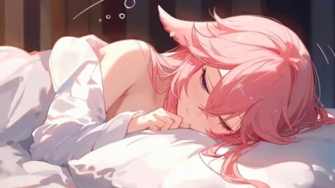 Cute Yae Miko Morning Wake Up | Genshin Impact