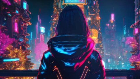 Christmas on the Streets of the Night City | Cyberpunk