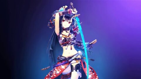Cute Anime Girl Samurai with Katana 4K – Live Wallpaper