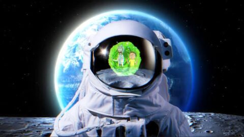 Astronaut vs Rick and Morty / Green Portal / Funny