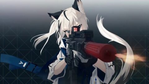 Cute Anime Fox Girl | Rifle Shooting
