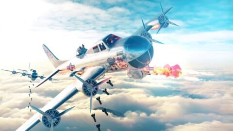 Jet Aircraft | Bomb | Clouds | Air Battle 4K – Live Theme