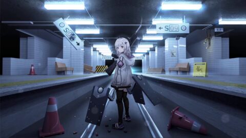 METRO! Subway anime girl – Free Desktop Background