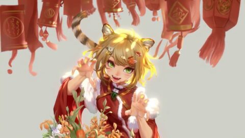 Anime Tiger or Cute Cat Girl 4K – Live Background