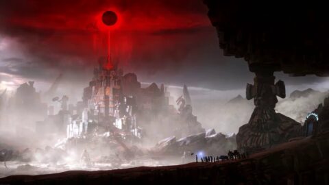 Fantasy Mystic Castle Under Eclipse 4K – Desktop Background