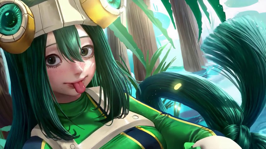 Tsuyu Asui Shows a Cute Tongue 4K - Desktop Theme - LiveWallpapers4Free.com