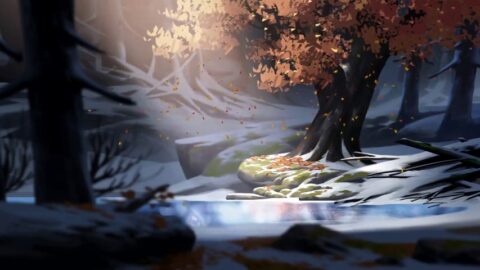 Sacred Tree Falling Leaves Ðutumn