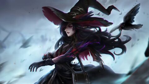 Fantasy Witch Blood Crow Fantasy 4K – Desktop Live