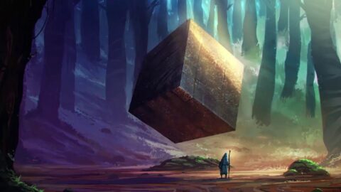 Magic Floating Cube – Fantasy Artwork