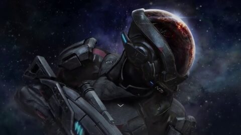 Soldier in a Space Helmet / Mass Effect Game – Live Wallpaper