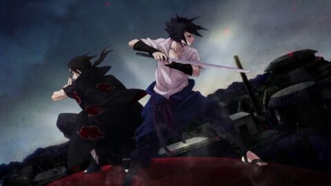 Uchiha Sasuke and Itachi Akatsuki | Katana | Naruto Series 4K – Desktop Theme