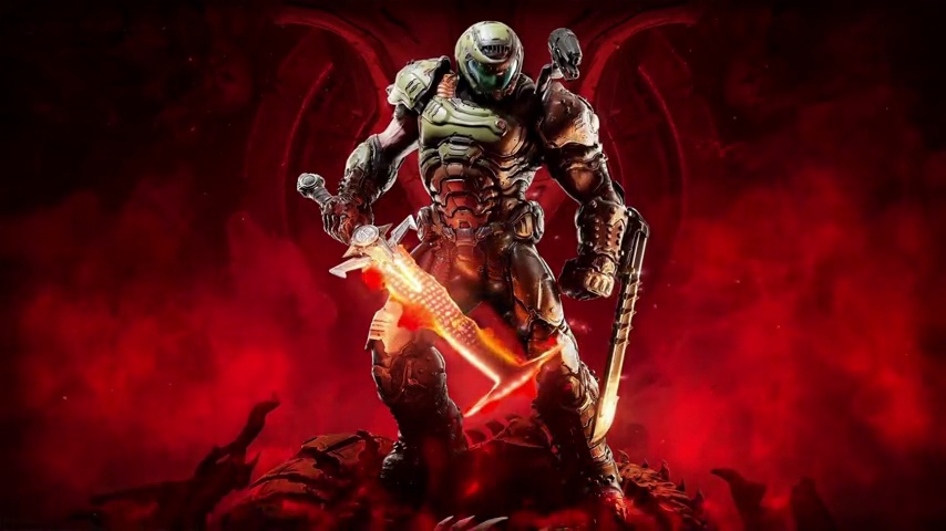 Doom Eternal Doom Slayer With Crucible Blade Energy Sword 