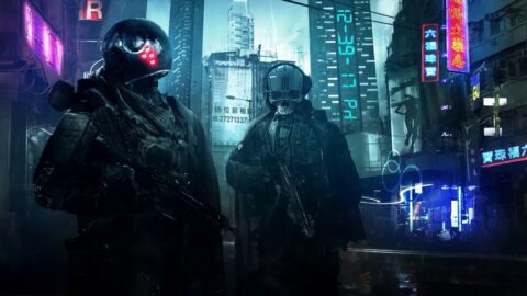 Cyberpunk Soldiers | Rain Fantasy 4K – Live Wallpaper