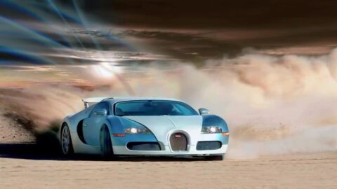 Bugatti Veyron Desert Dust Storm – Live Wallpaper