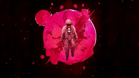 Pink Astronaut In Deep Pink Space 4K Quality