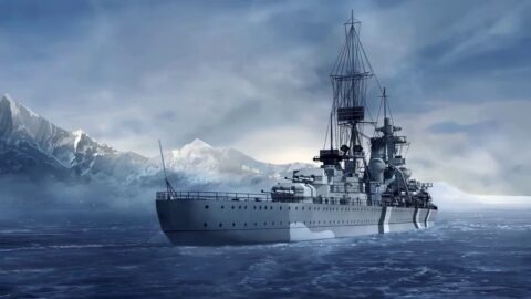 Naval Ship | Battle Cruiser | Military | War Thunder 4K – Live Theme