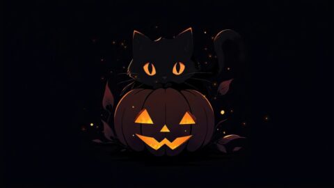 Cat Pumpkin Halloween