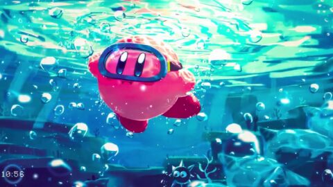 Kirby Underwater Bubbles