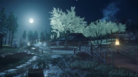 Moonlit Night | Omi Village | Ghost Of Tsushima 4K