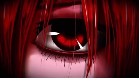 Elfen Lied Lucy Eye Red Hairs – Live Wallpaper