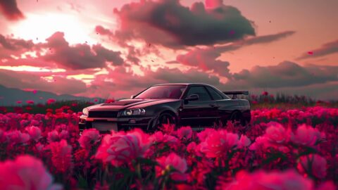 Nissan Skyline | Horizon | Field Red-Pink Petals