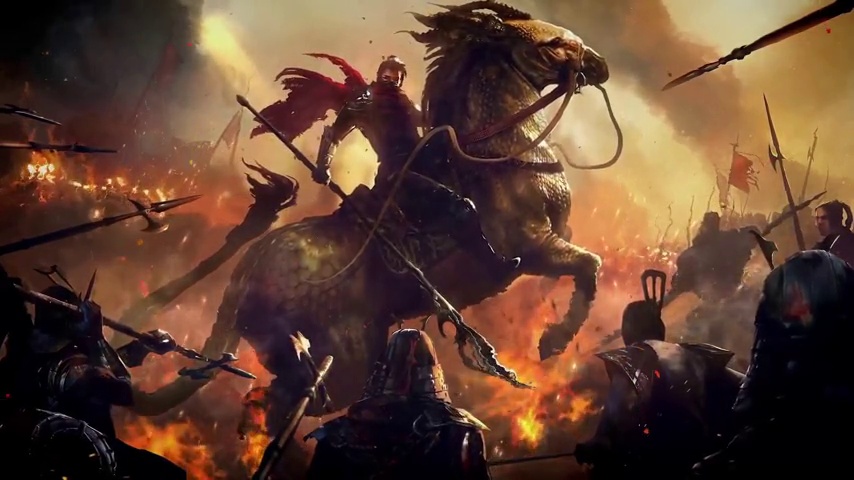 Rider War Horse Flame Enemies Battle - LiveWallpapers4Free.com