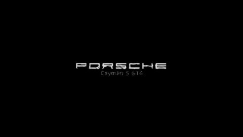 Porsche Cayman S GT4 Logo Water