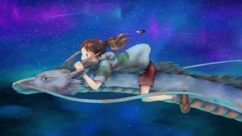 Chihiro and Haku / Spirited Away Anime – Animated Desktop