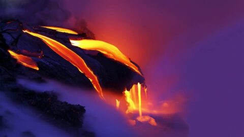 Lava Flow Smoke Nature 4K – Desktop Live
