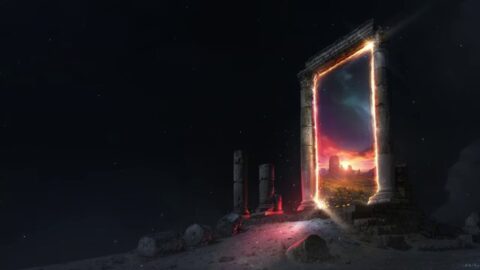 Fantasy Stone Portal and Starry Sky 8K – Video Wallpaper