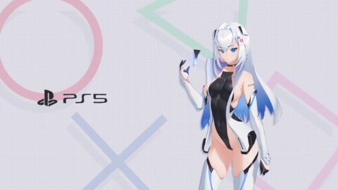 PS 5 Cyborg Girl 2K Quality – Free Desktop Background