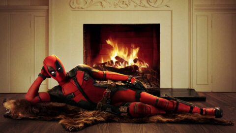 Deadpool Lying by the Fireplace | Marvel Comics