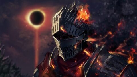 Knight Flames Dark Souls Game Artwork