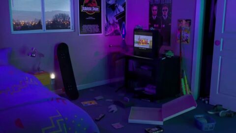 Retro Nostalgic Room / Console / Games