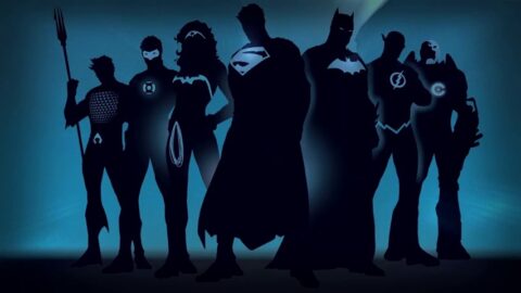 Justice league Superhero Silhouettes DC Comics