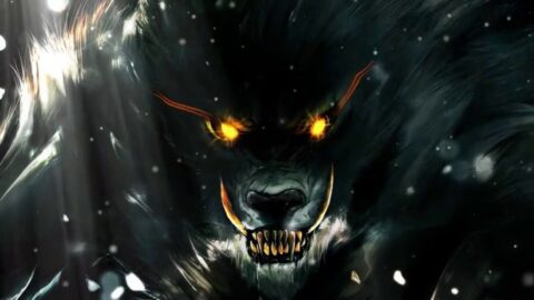 Terrible Wolf / Glowing Eyes / Fantasy 4K – Motion Background