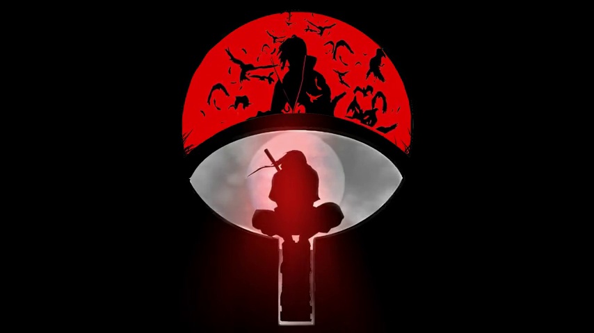 Itachi Anbu x Akatsuki Uchiha Logo - LiveWallpapers4Free.com