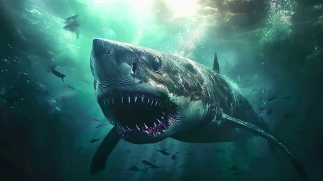 Scary Shark | Vicious Fangs | Underwater Life - LiveWallpapers4Free.com