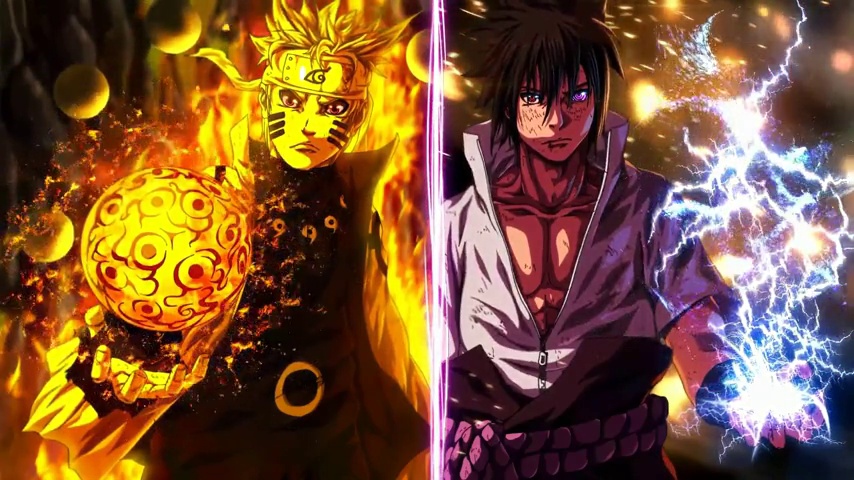 Naruto Six Paths Sage Mode vs Sasuke Six Paths - LiveWallpapers4Free.com