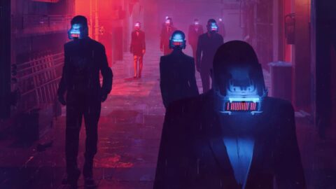 People of the Future / Radioactive Rain / Sci-Fi 4K – Animated Background