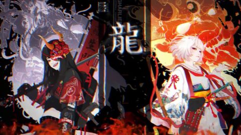 Cute Twins Samurai | Oni Babes Flame 4K – Live Desktop Background