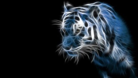 3D Abstract Tiger – Free Desktop Live Wallpaper thumbnail 1