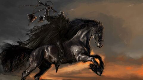 Black Knight Riding – Free Live Wallpaper