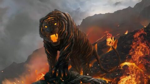 Fantasy Lava Tiger 4K – Free Live Wallpaper thumbnail 1