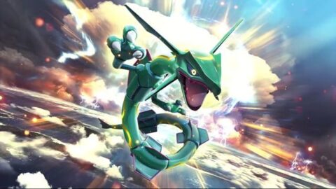 Rayquaza ãƒ¬ãƒƒã‚¯ã‚¦ã‚¶ Pokemon with Dragon Wings / 4K – Animated Desktop